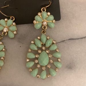 Teal earrings